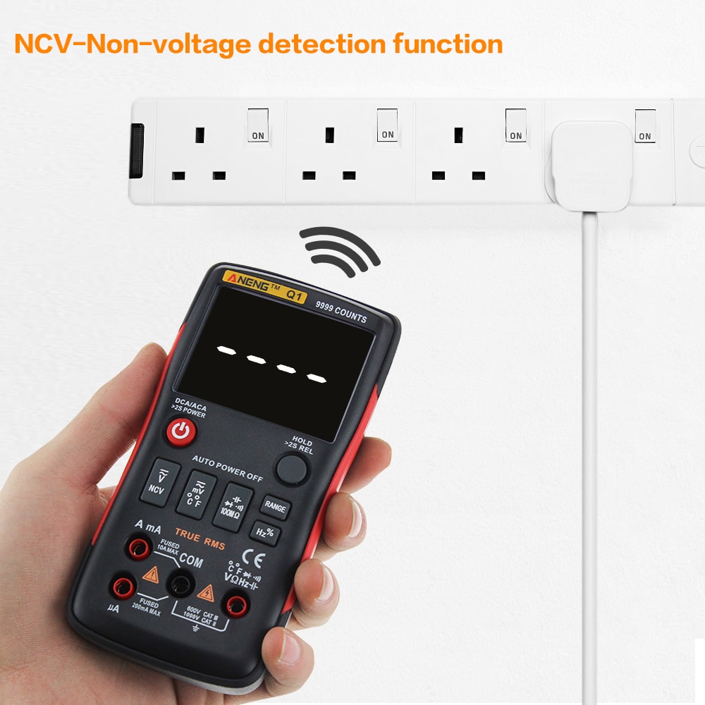 ANENG Q1 True-RMS Digital Multimeter 9999 Counts with Analog Bar Graphic