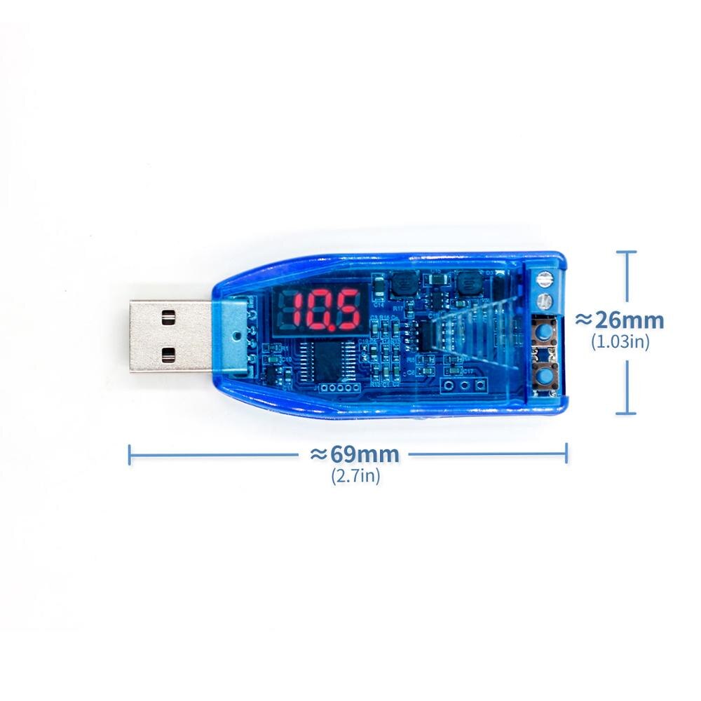 DC 5V to 1.0 - 24V CNC USB Step Up/Down Desktop Power Supply Module