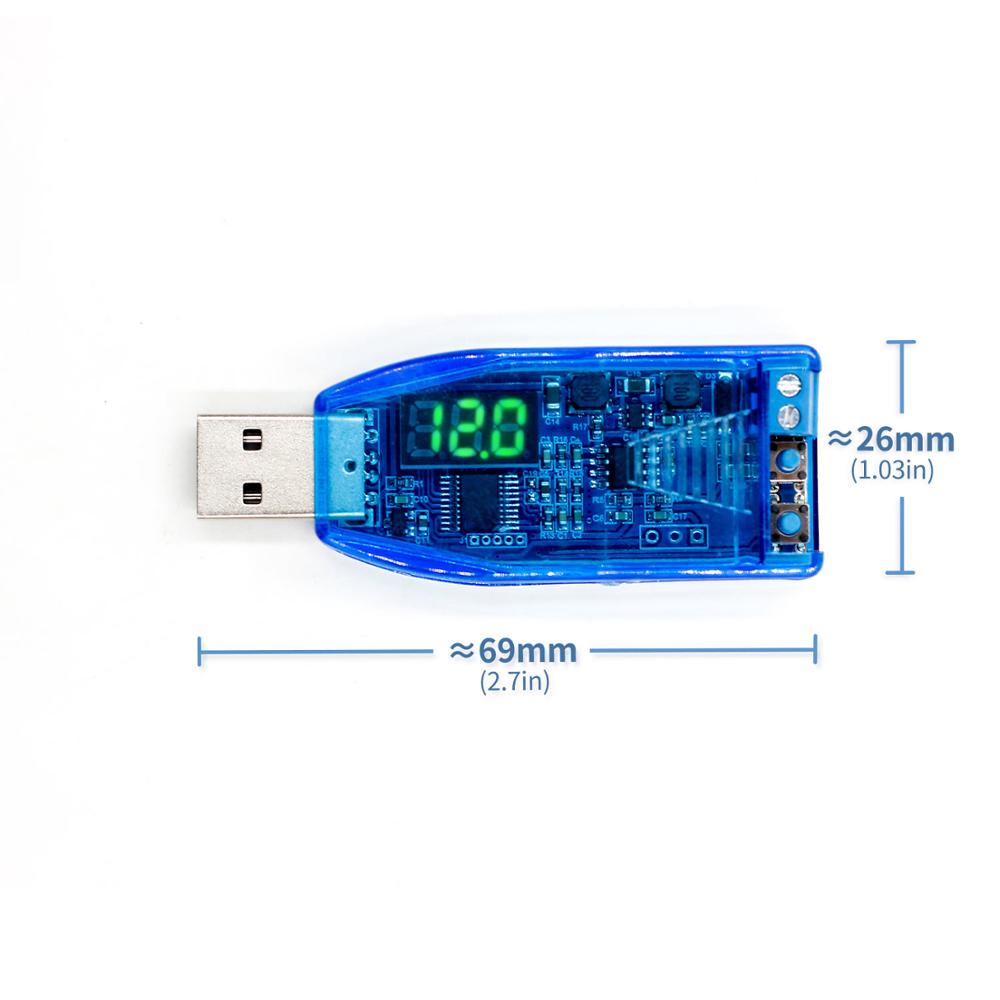 DC 5V to 1.0 - 24V CNC USB Step Up/Down Desktop Power Supply Module