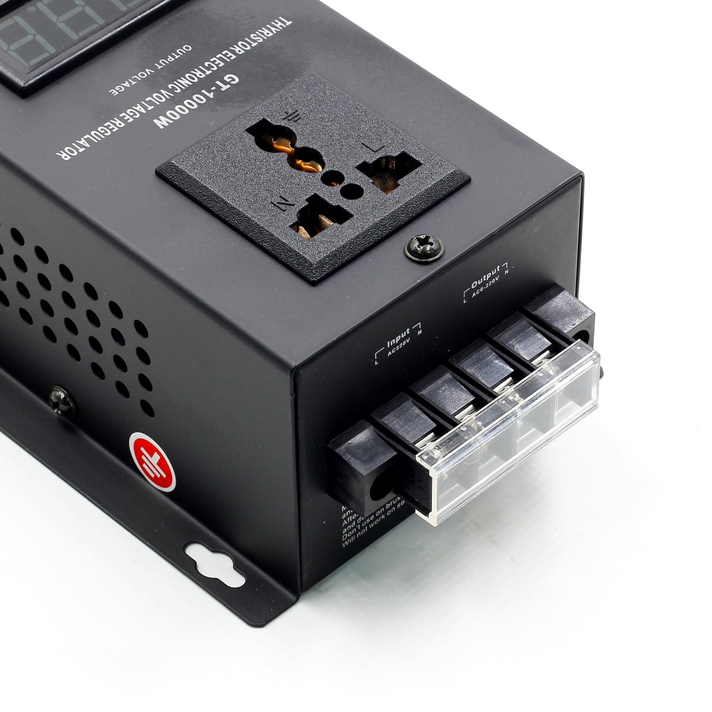 GT-10000W AC220V SCR Electronic  Adjust Controller Voltage Regulator Meter.