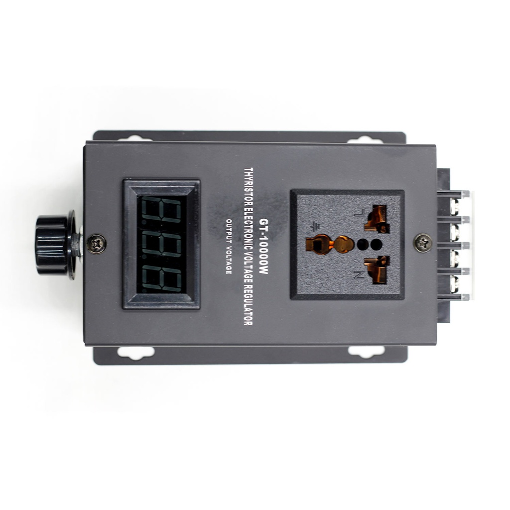 GT-10000W AC220V SCR Electronic  Adjust Controller Voltage Regulator Meter.