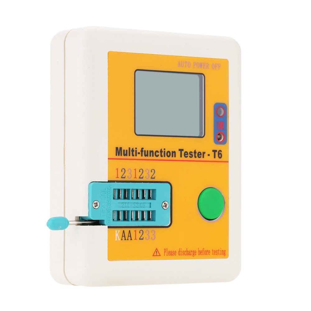 LCR-T6 LCD Backlight Mosfet NPN PNP Detector Multi-functional Transistor Tester