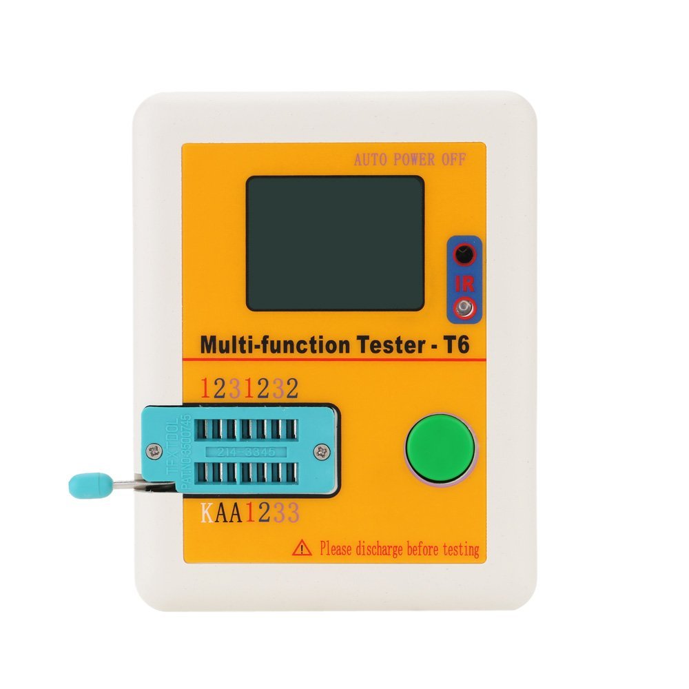 LCR-T6 LCD Backlight Mosfet NPN PNP Detector Multi-functional Transistor Tester