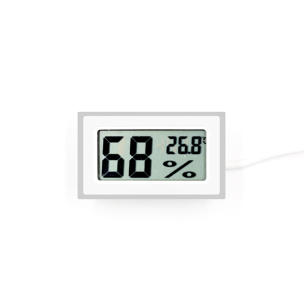 Mini LCD Digital Thermometer Indoor Temperature Humidity Sensor Meter White/Black