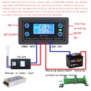 Voltage and Current Meter Undervoltage and Overvoltage Protection Battery Control Voltage Meter