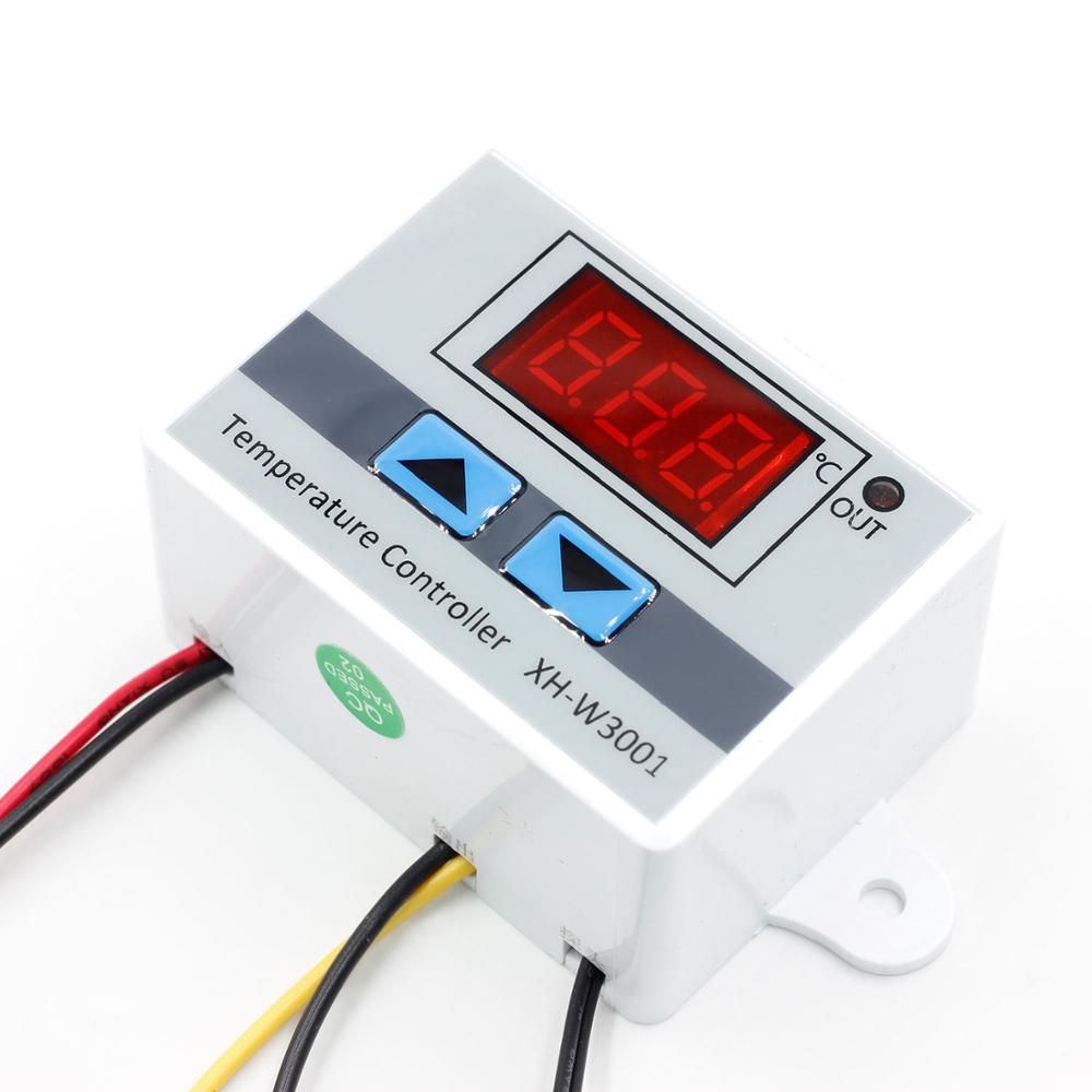 XH-W3001 DC12V DC24V AC220V Digital LED Temperature Controller Thermometer