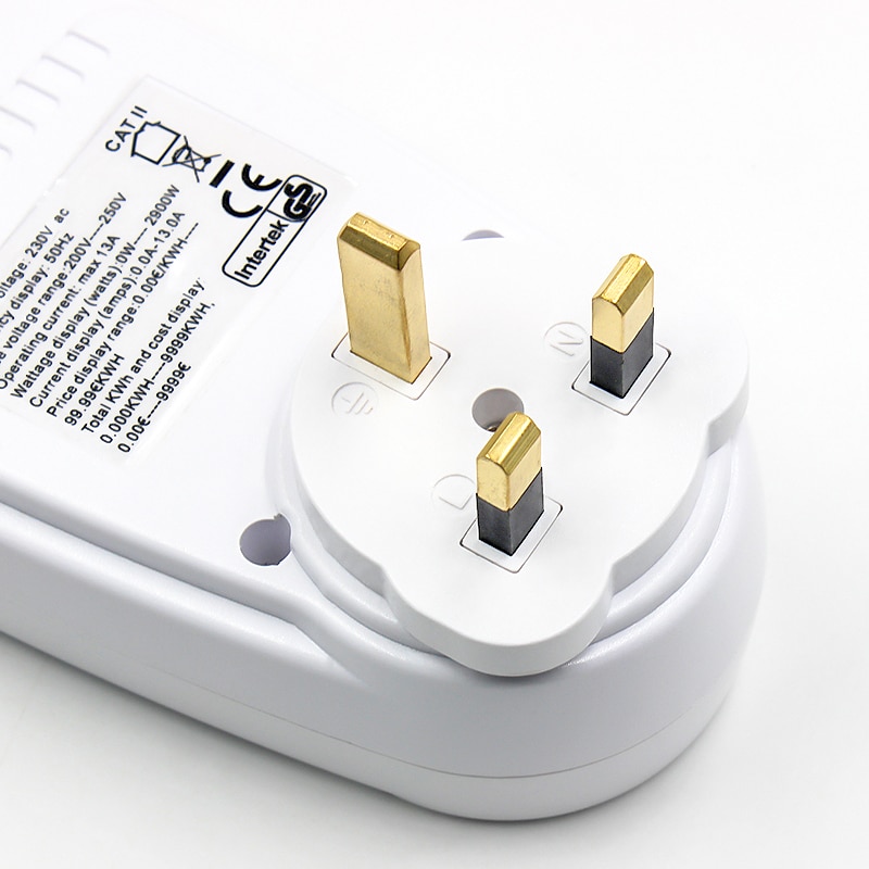 UK Plug Digital Power Analyzer Voltage Meter Measuring Socket