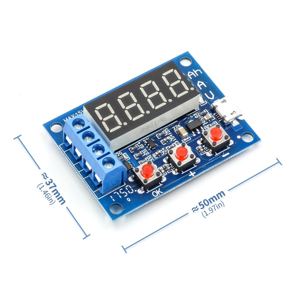 ZB2L3 Li-ion Lithium Lead-acid Battery Capacity Meter Tester