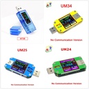 AT34 UM34/UM34C UM24/UM24C UM25/UM25C LCD Display USB Voltage Tester