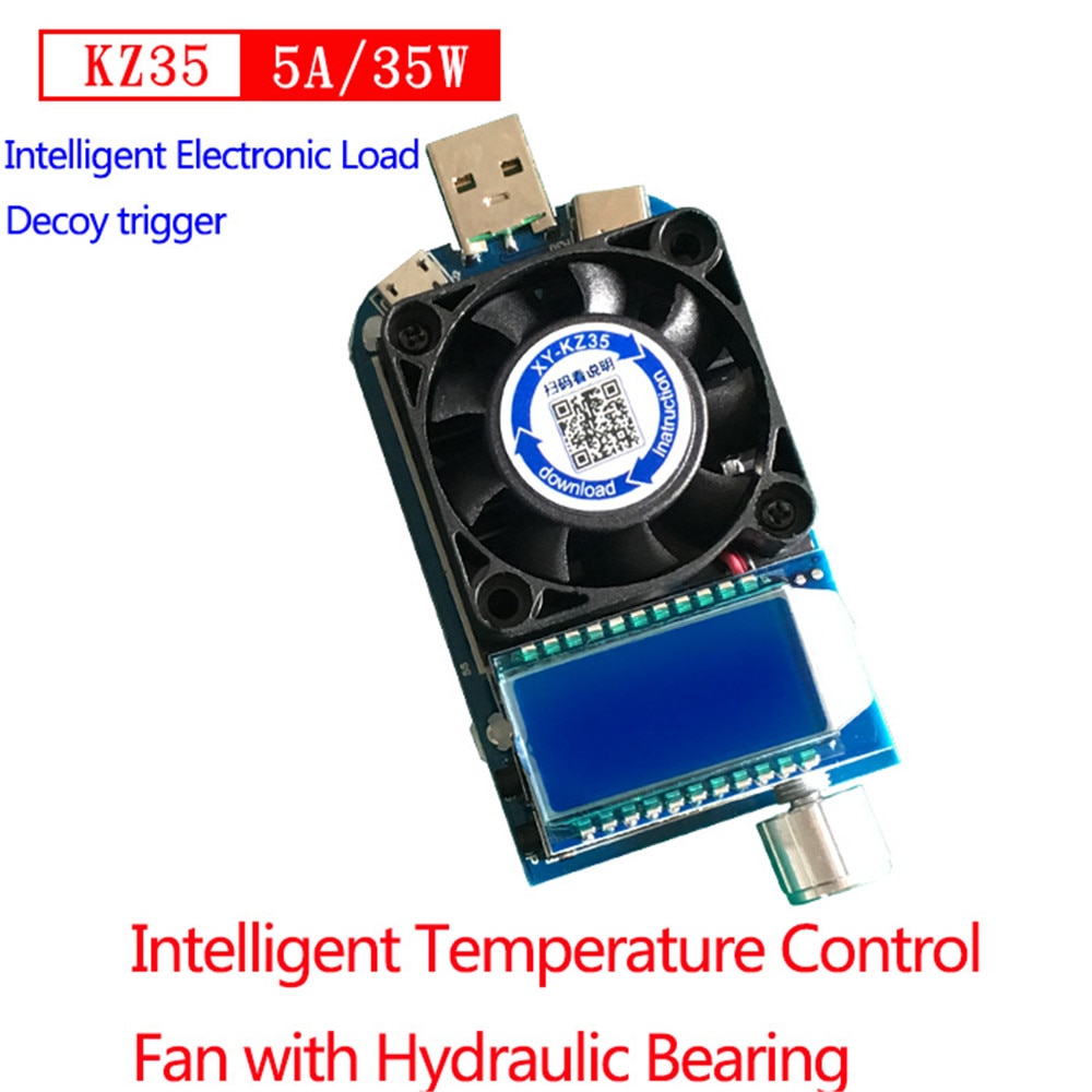 KZ35 QC2.0 QC3.0 35W USB Intelligent Decoy Trigger Voltage Capacity Tester