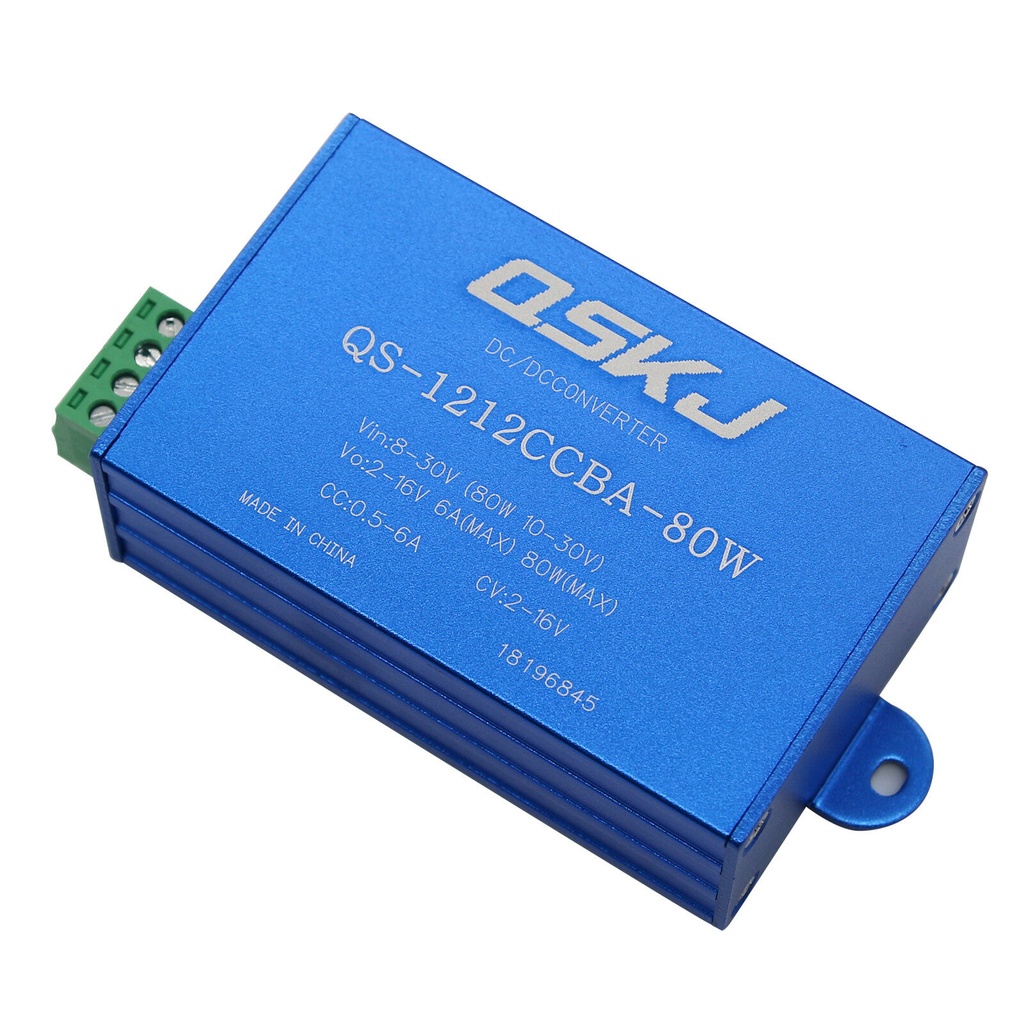 DC-DC Power Supply 8-30V to 2-16V Auto Boost Buck Converter CC CV Charger QS-1212CCBA-80W