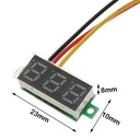 0.28 Inch DC0-100V Digital Voltmeter 3 Wire Voltage Meter Tester