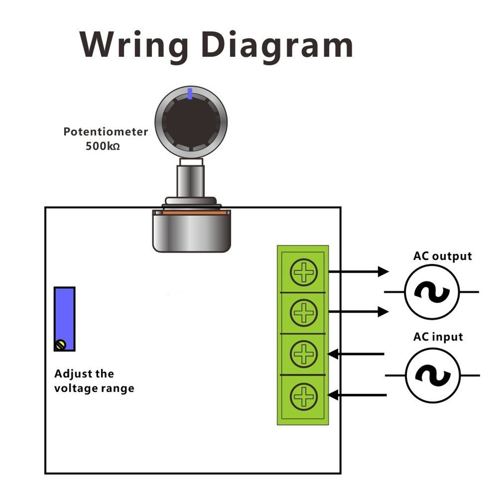 2000W Speed Controller SCR Voltage Regulator Dimming Dimmer Thermostat