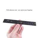 B37 6 Inch 15cm PCB Ruler Measuring Tool Soldering Up Surface for Electronic Engineers/Makers