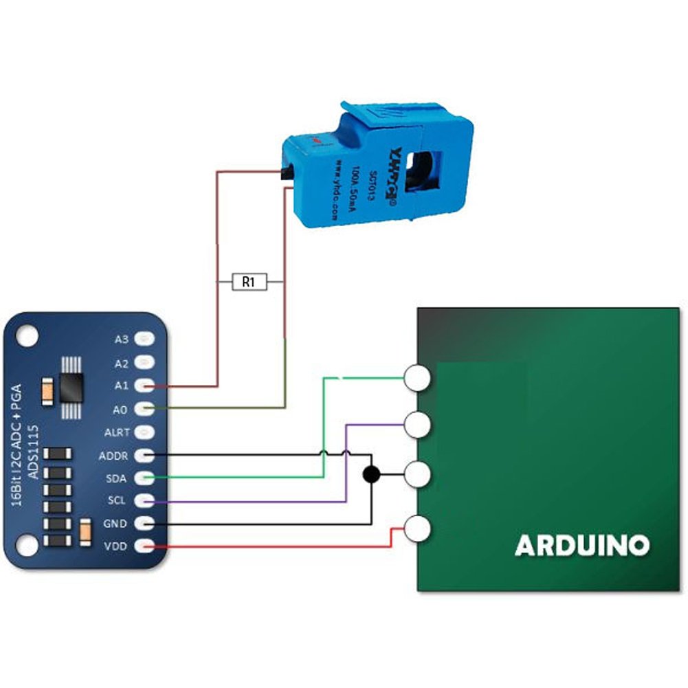 SCT-013-000 30A/50A/100A Non-invasive AC Current Sensor Split-Core Clamp Current Transformer for Raspberry pi