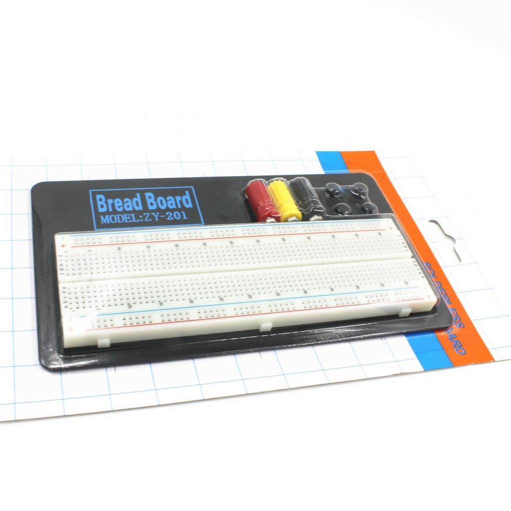 ZY-201 830 Tie Point Electronic Circuit PCB Board Solderless Breadboard