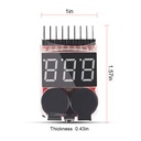 1-8S Lipo Battery Tester Low Voltage Buzzer Alarm