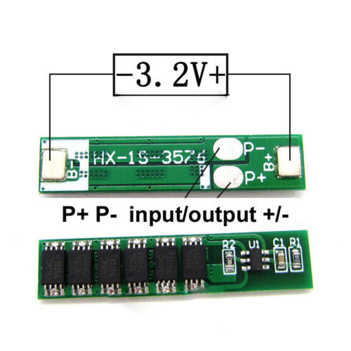 12A 3.2V PCB BMS Protection Board 26650 18650 LiFePO4 Battery Cell