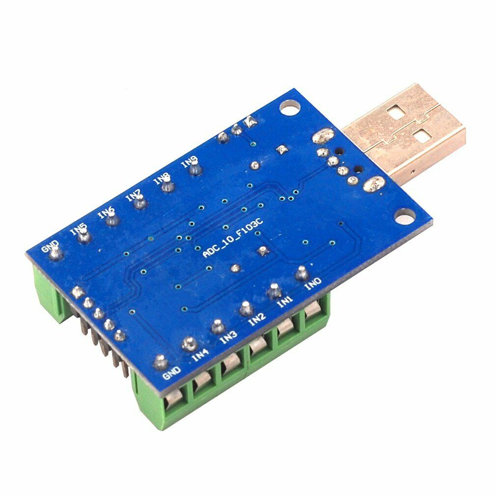 USB Interface 10 Channel 12 Bit AD Data Acquisition STM32 UART ADC Module