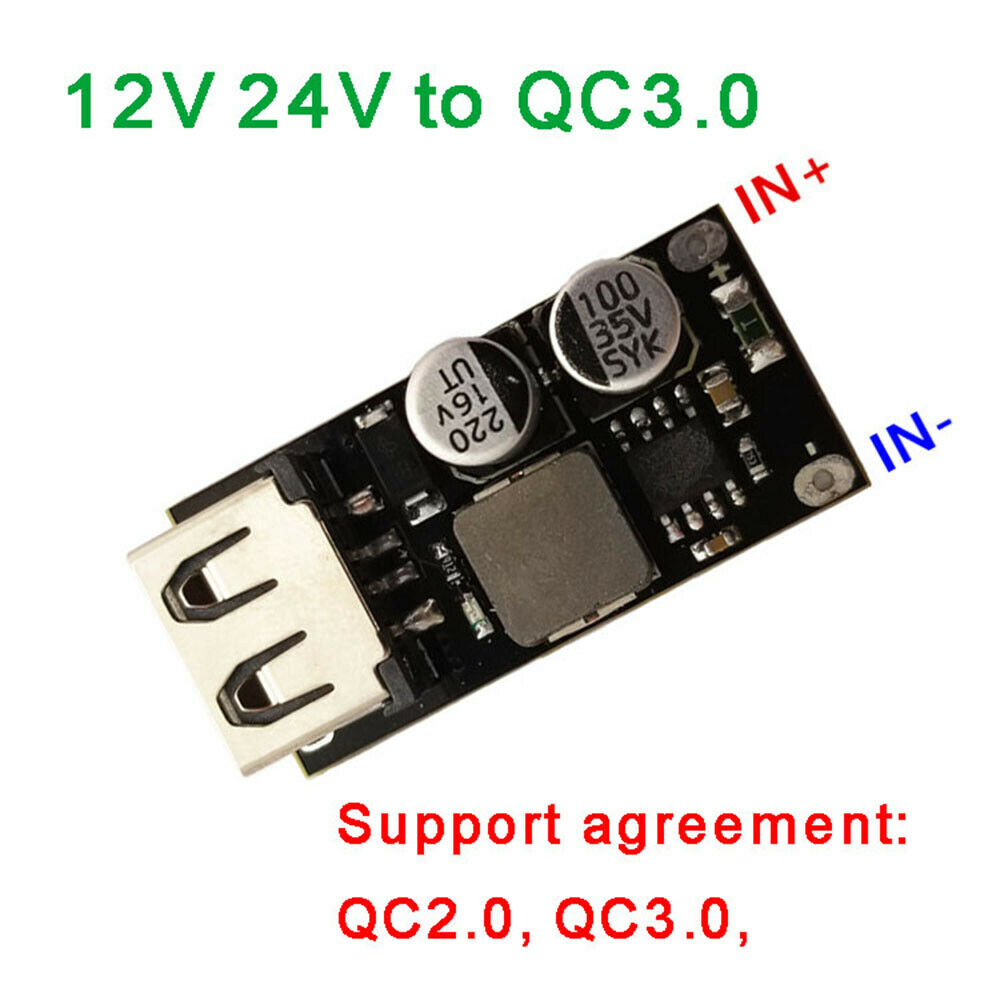 12V 24V to QC3.0 USB Charging Board DC Buck Module
