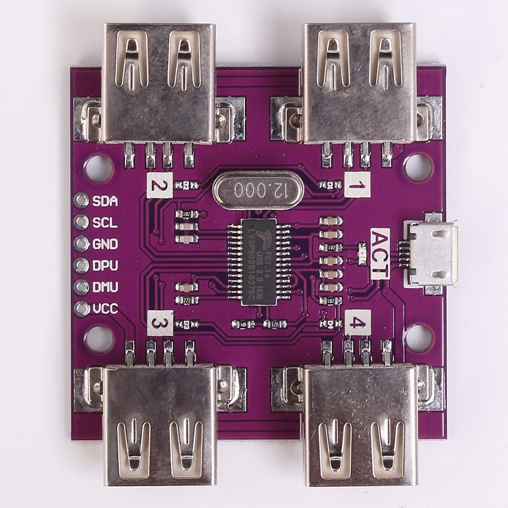 CJMCU-204 USB 2.0 HUB 4-Port Controller Module for Electronic Components