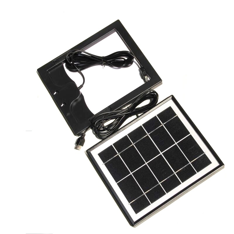 5.5W 5V Monocrystalline Solar Panel with 3M Wire Battery Charger 