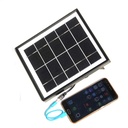 5.5W 5V Monocrystalline Solar Panel with 3M Wire Battery Charger 