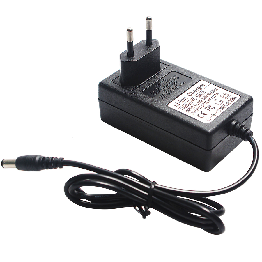 Lithium Li-ion Battery Charger 21V 1A 8.4V 2A 12.6V 1.5A 16.8V 2A