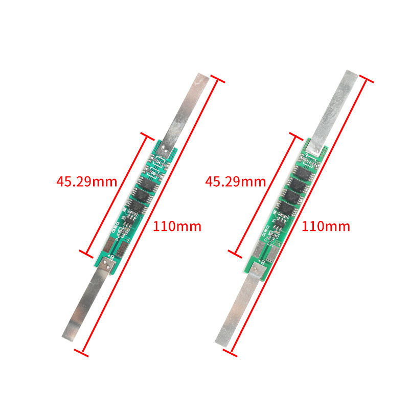 3.7V 4-9A Li-ion Lithium Battery 18650 Charger Over Charge Protection Board With Soldered Nickel Belt