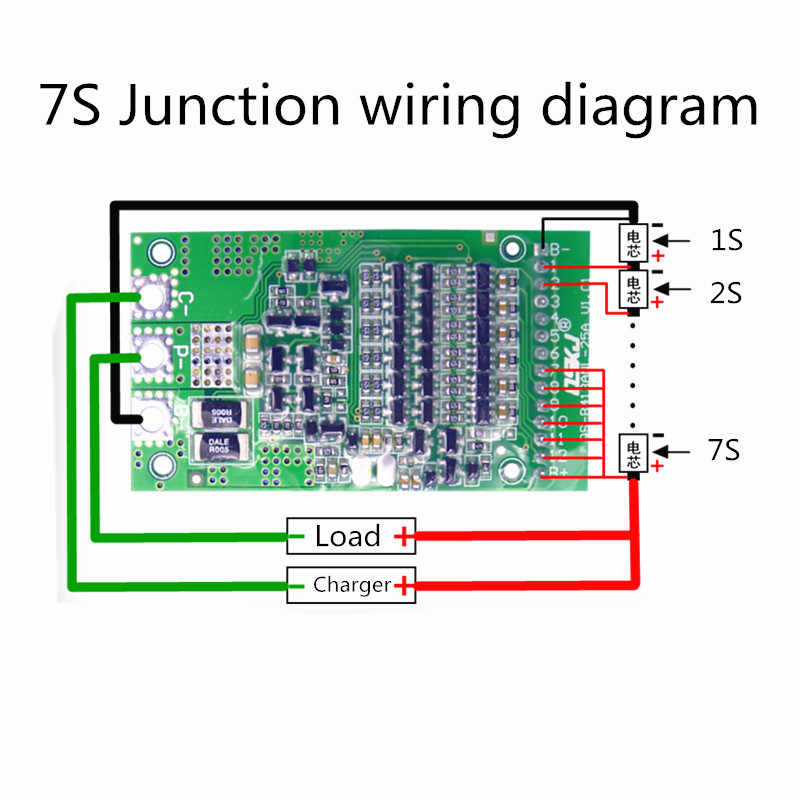 24V 36V 48V 25A 35A 50A 80A 150A Polymer Lithium/Ternary Lithium/ Iron Phosphate/LiFePo4 Battery Protection Board QS-B413ANL-25A