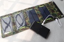 7W 5.5V Monocrystalline Folding Solar Panel Battery Charger