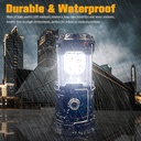 Portable LED Camping Lantern Waterproof Solar USB Rechargeable LED Flashlight Emergency Fishing Light