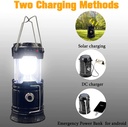 Portable LED Camping Lantern Waterproof Solar USB Rechargeable LED Flashlight Emergency Fishing Light