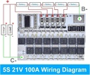 3/4/5 Series 100A Polymer 12V Lithium Battery with Balanced Lithium Iron Battery Protection Board QS-B305ABL-50A