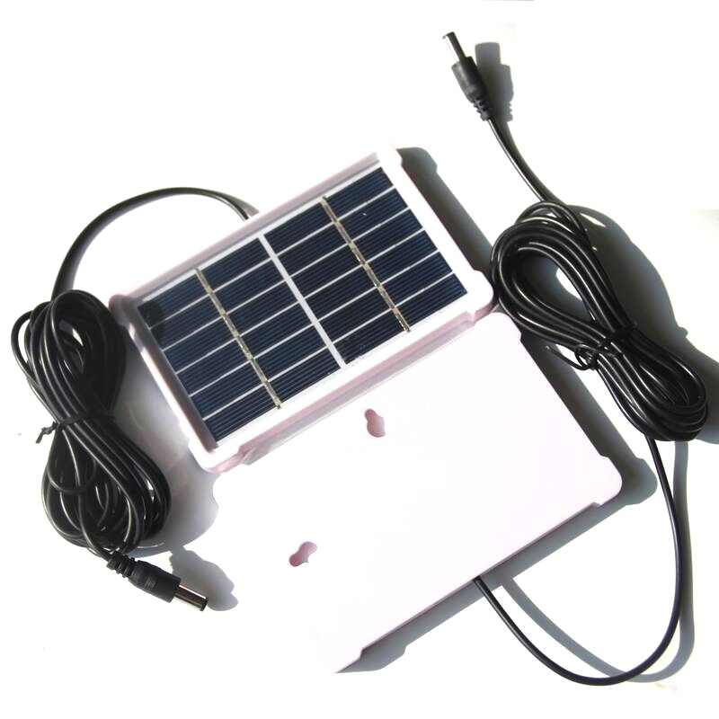 1W 6V Polysilicon Solar Panel Cell with Frame 3M Wire Battery Charger