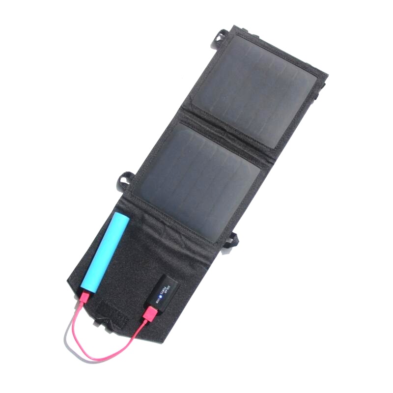 8W 5V Folding Solar Panel Battery Charger