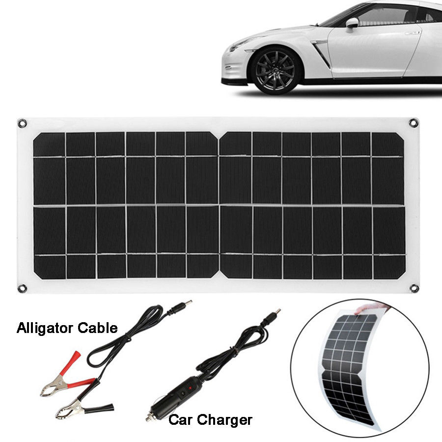 10W 16V Monocrystalline Flexible Solar Panel Battery Charger