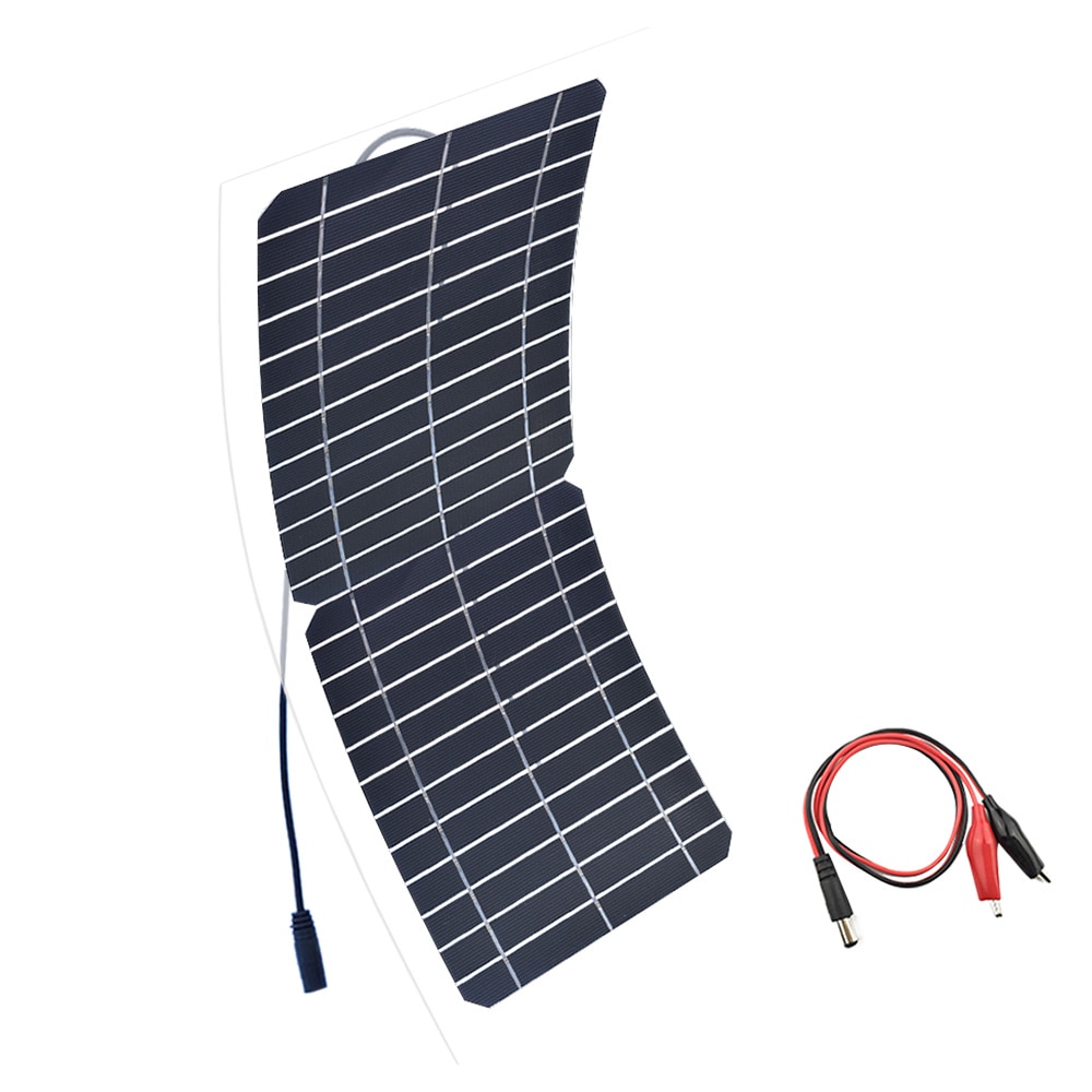 10W 12V Monocrystalline Flexible Solar Panel