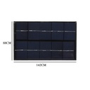 2W 5V Polysilicon Epoxy Solar Panel Cell Battery Charger