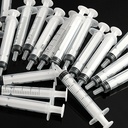 1/2/3/5/10/20/30/50ml Sterile Syringes Multi Capacity Plastic Reusable Measuring Nutrient Injection For Hydroponics