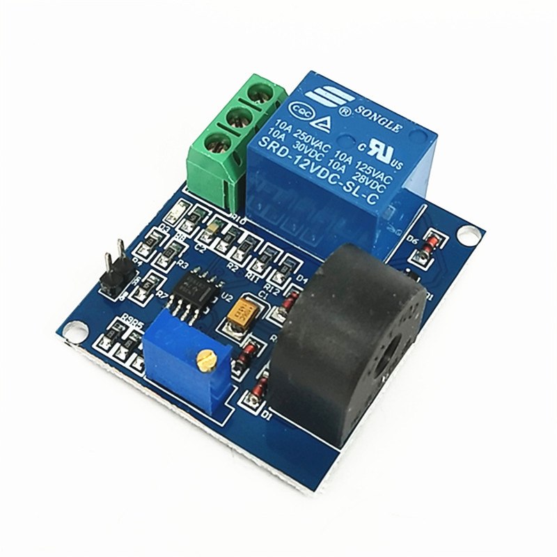 12V 5A Overcurrent Protection Relay Module AC Current Detection Sensor