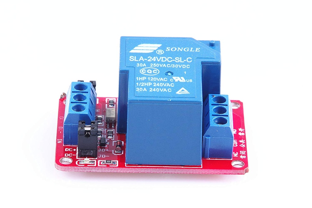 1 Channel Relay Module DC 30A 250V with Optocoupler Isolation Support High-level Triggered