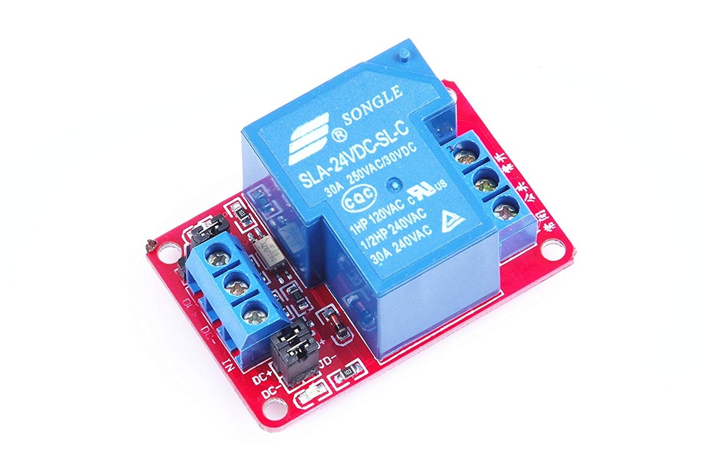 1 Channel Relay Module DC 30A 250V with Optocoupler Isolation Support High-level Triggered