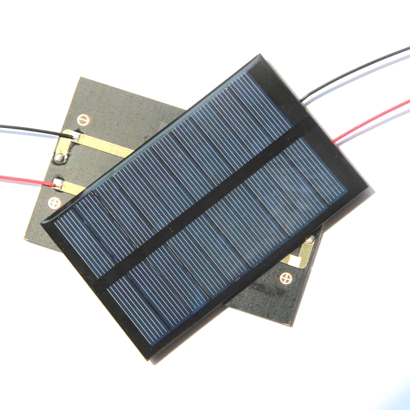 1.2W 5V Polysilicon Epoxy Solar Panel Cell Battery Charger