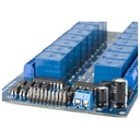 16 Channel Relay Module Board 5V 12V with Optocoupler Protection LM2576 Power