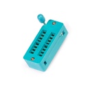 16P Locking Bed IC Socket Tester Connector Narrow Body Green