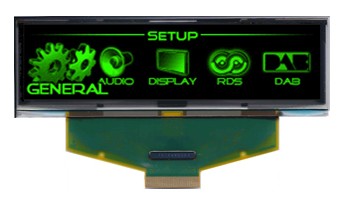 3.12 inch 256X64 Blue/Green/Yellow OLED LCD Display Screen Module with SSD1322 for Arduino 