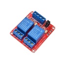 2 Channel Relay Module with Optocoupler Isolation Supports High and Low Trigger 5V 12V 24V