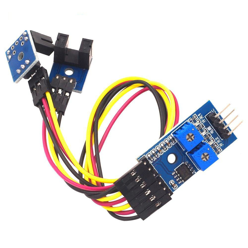 2 Channel Speed Detection Sensor Module Counting Module Motor Speed Slot Type Optocoupler Module