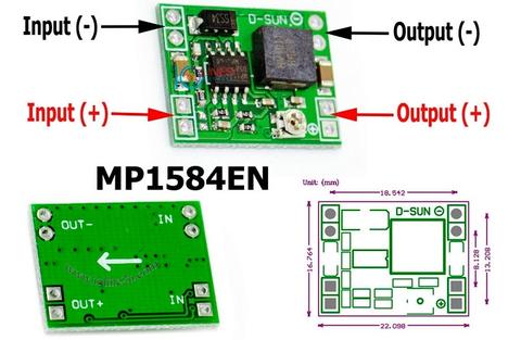 3A MP1584EN DC-DC Step Down Power Supply Module  for Arduino Replace LM2596